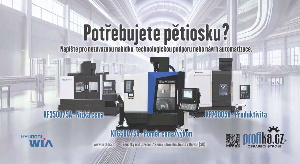 PROFIKA a Hyundai Wia představují pětiosá obráběcí centra řady KF-5A