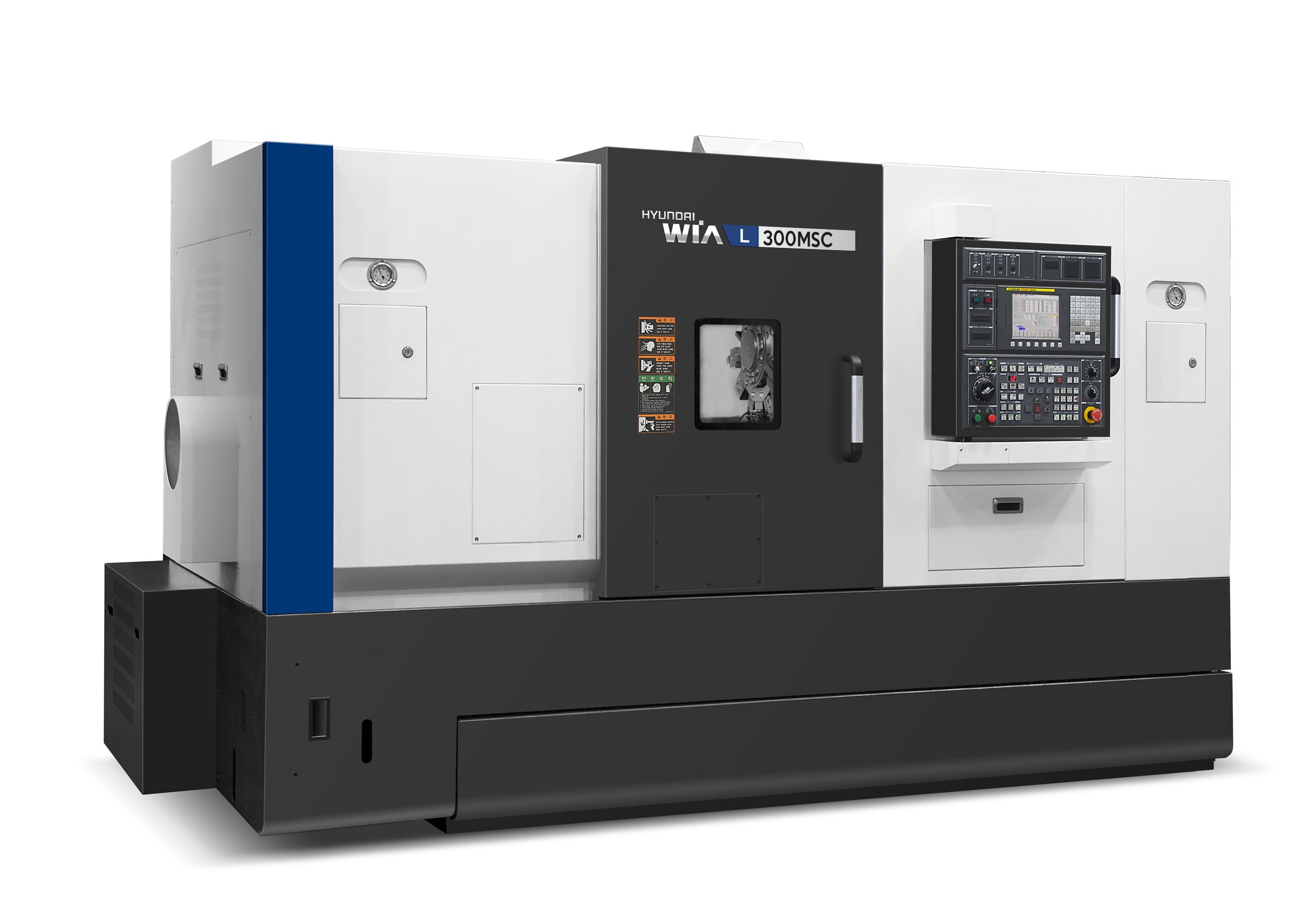CNC soustružnické centrum s poháněnými nástroji a protivřetenem Hyundai WIA L300MSC